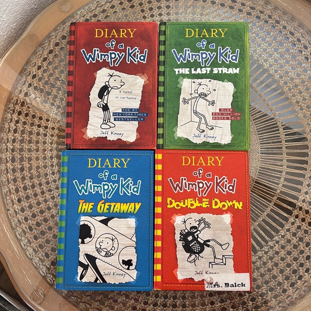 Diary of a Wimpy Kid Book Set #1 #3 11 #12 Hardcover collection books